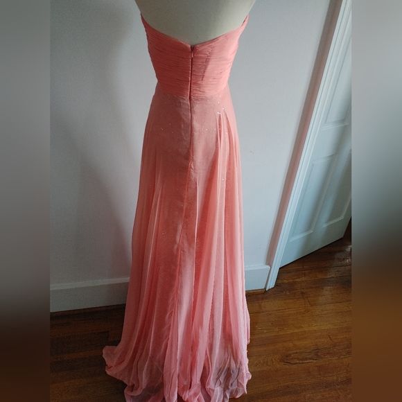 Flamingo/Mint Dress / Quinceañera Dress / Prom Dress / Ball Gown - Picture 3 of 5